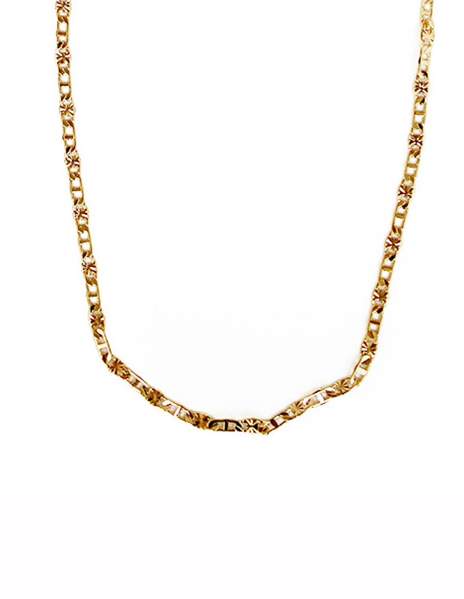 Cadena Oro Laminado Espejo Adiamantada Moon