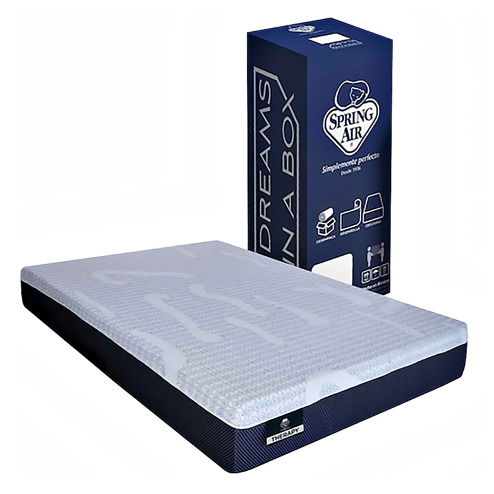 Colchón King Size Spring Air Therapy Blanco 