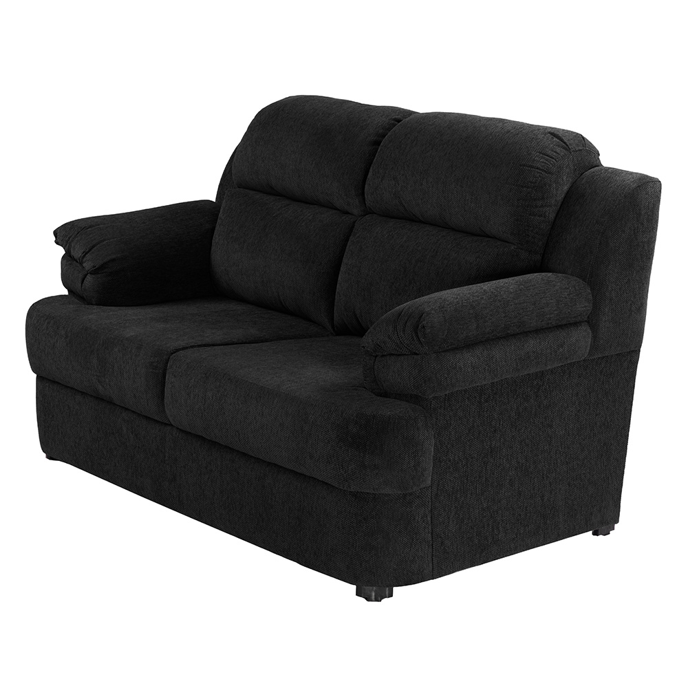 Love Seat 2 Plazas Trinity Kendra Negro  ENTREGA SOLO EN CDMX Y AREA METROPOLITANA