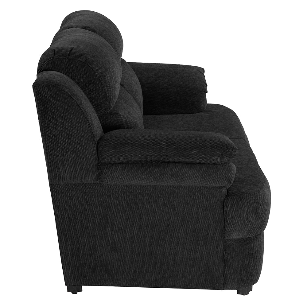 Love Seat 2 Plazas Trinity Kendra Negro  ENTREGA SOLO EN CDMX Y AREA METROPOLITANA