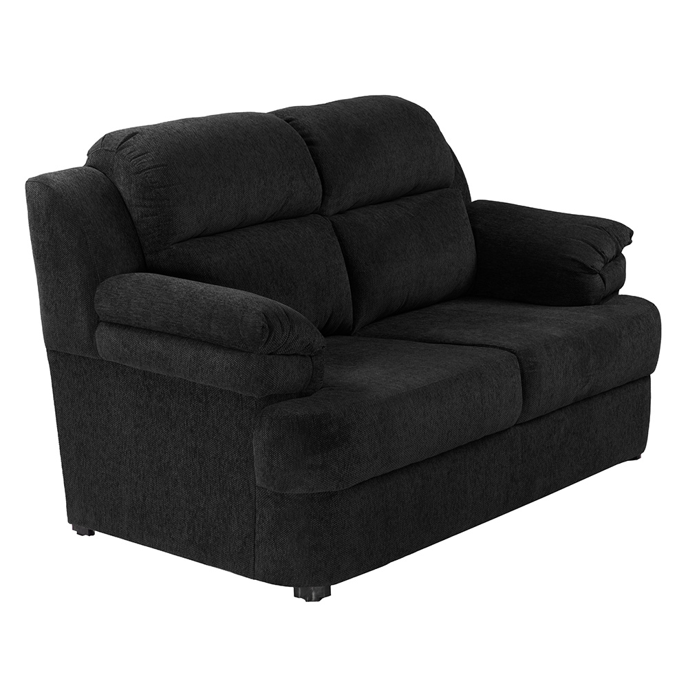 Love Seat 2 Plazas Trinity Kendra Negro  ENTREGA SOLO EN CDMX Y AREA METROPOLITANA