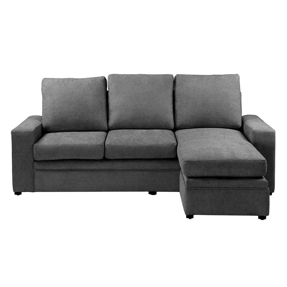 Sofá-Chaise Trinity Canvas  Gris  Oscuro  ENTREGA SOLO EN CDMX Y AREA METROPOLITANA
