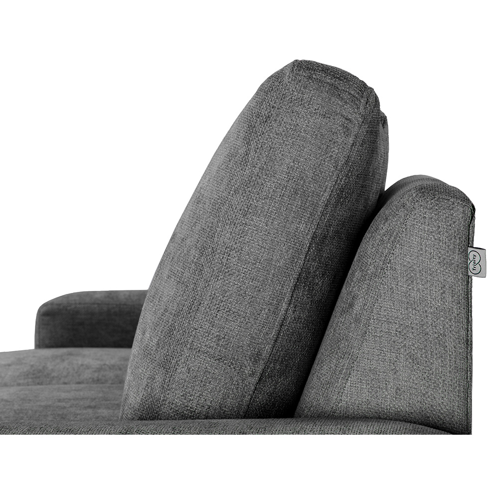 Sofá-Chaise Trinity Canvas  Gris  Oscuro  ENTREGA SOLO EN CDMX Y AREA METROPOLITANA