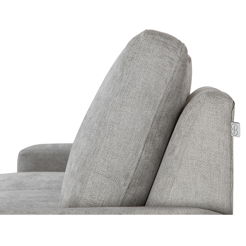 Sofá-Chaise Trinity Canvas  Gris  ENTREGA SOLO EN CDMX Y AREA METROPOLITANA