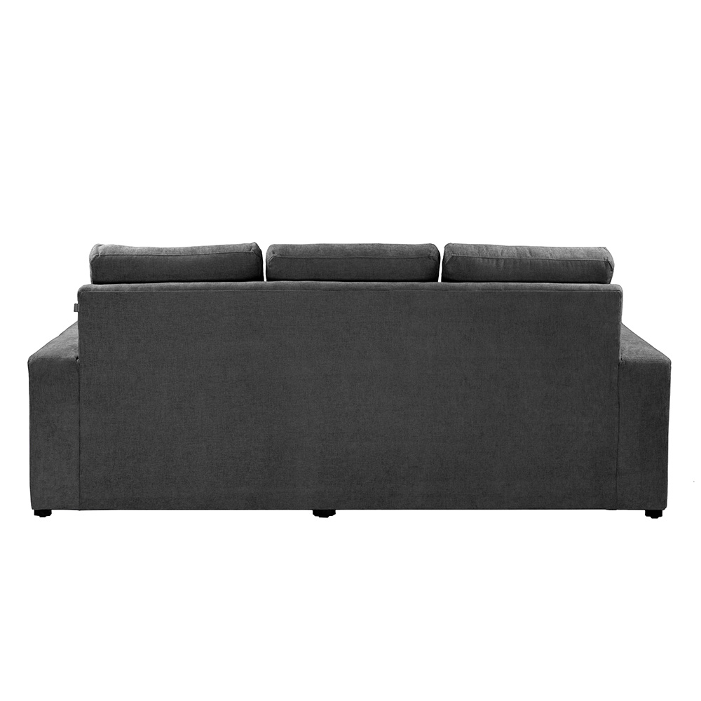 Sofá-Chaise Trinity Canvas  Gris  Oscuro  ENTREGA SOLO EN CDMX Y AREA METROPOLITANA
