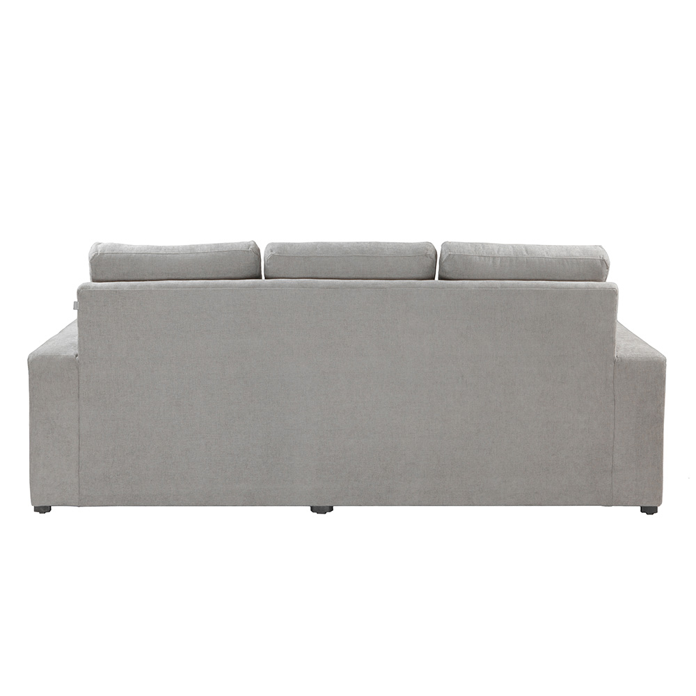 Sofá-Chaise Trinity Canvas  Gris  ENTREGA SOLO EN CDMX Y AREA METROPOLITANA