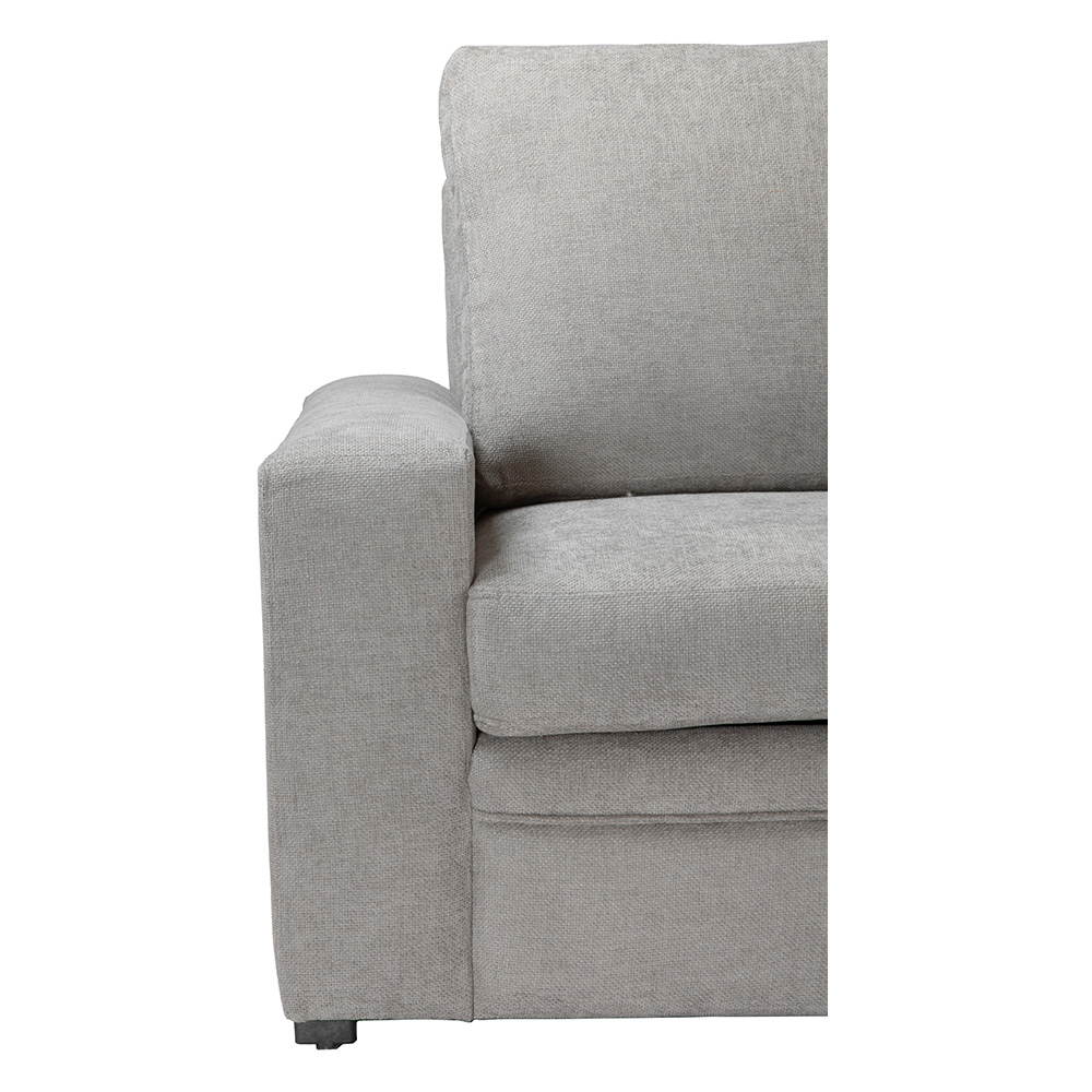 Sofá-Chaise Trinity Canvas  Gris  ENTREGA SOLO EN CDMX Y AREA METROPOLITANA