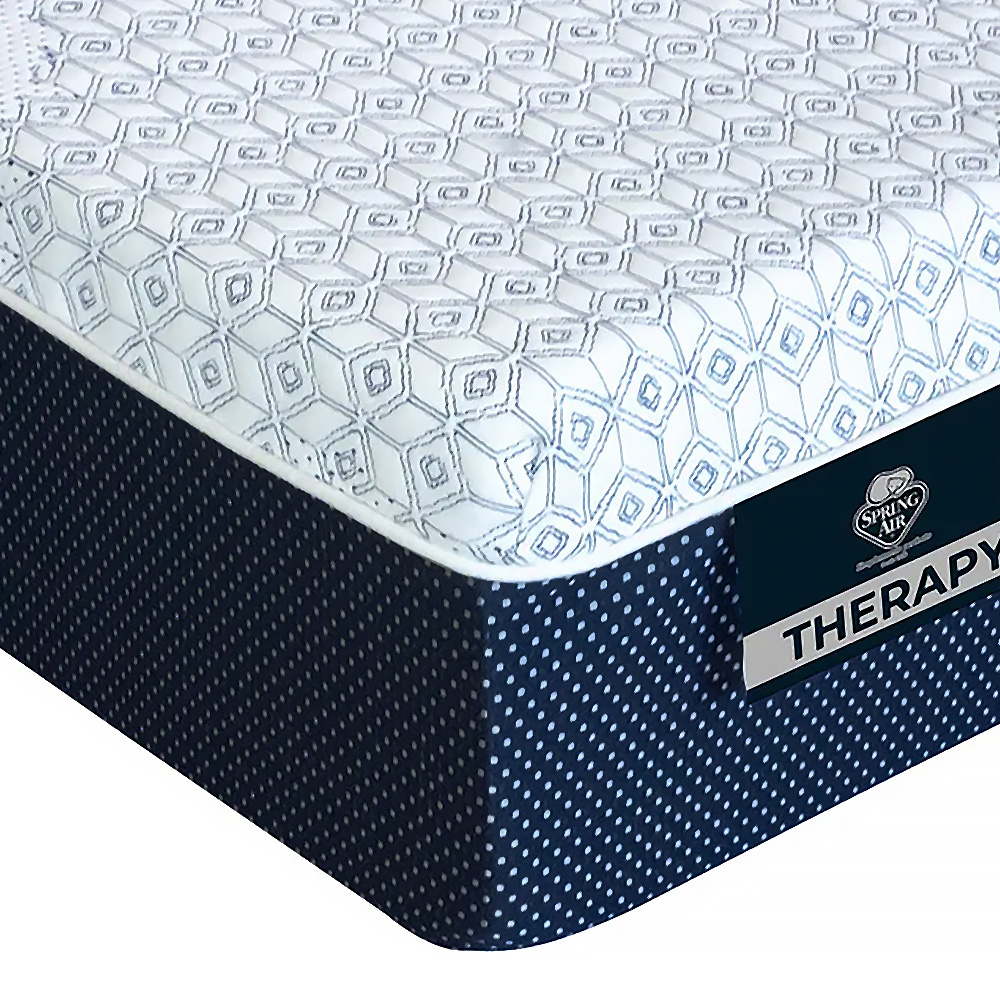 Colchón King Size Spring Air Therapy Blanco + Protector Spring Air Ultra + Sábanas Basic