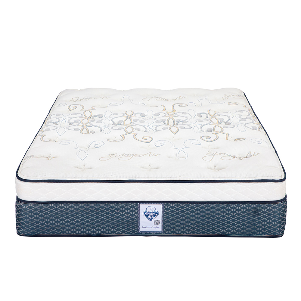 Colchón Matrimonial Spring Air Cantabria Azul  + 2 Almohadas Spring Air Osos 