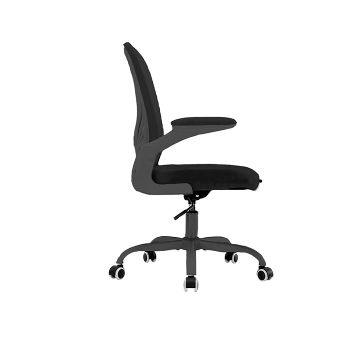 Silla de Oficina Ergonómica con Altura Ajustable, Respaldo Alto con Soporte Lumbar, Negro, Bluelander