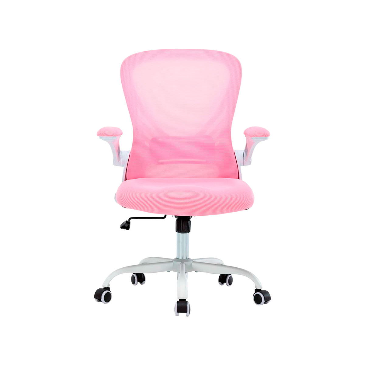 Silla de Oficina Ergonómica con Altura Ajustable, Respaldo Alto con Soporte Lumbar, Rosa, Bluelander