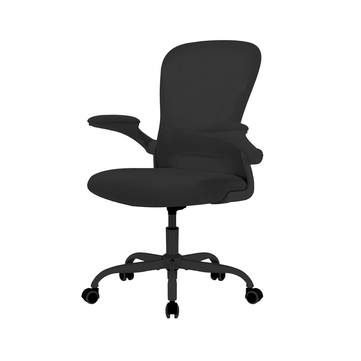 Silla de Oficina Ergonómica con Altura Ajustable, Respaldo Alto con Soporte Lumbar, Negro, Bluelander