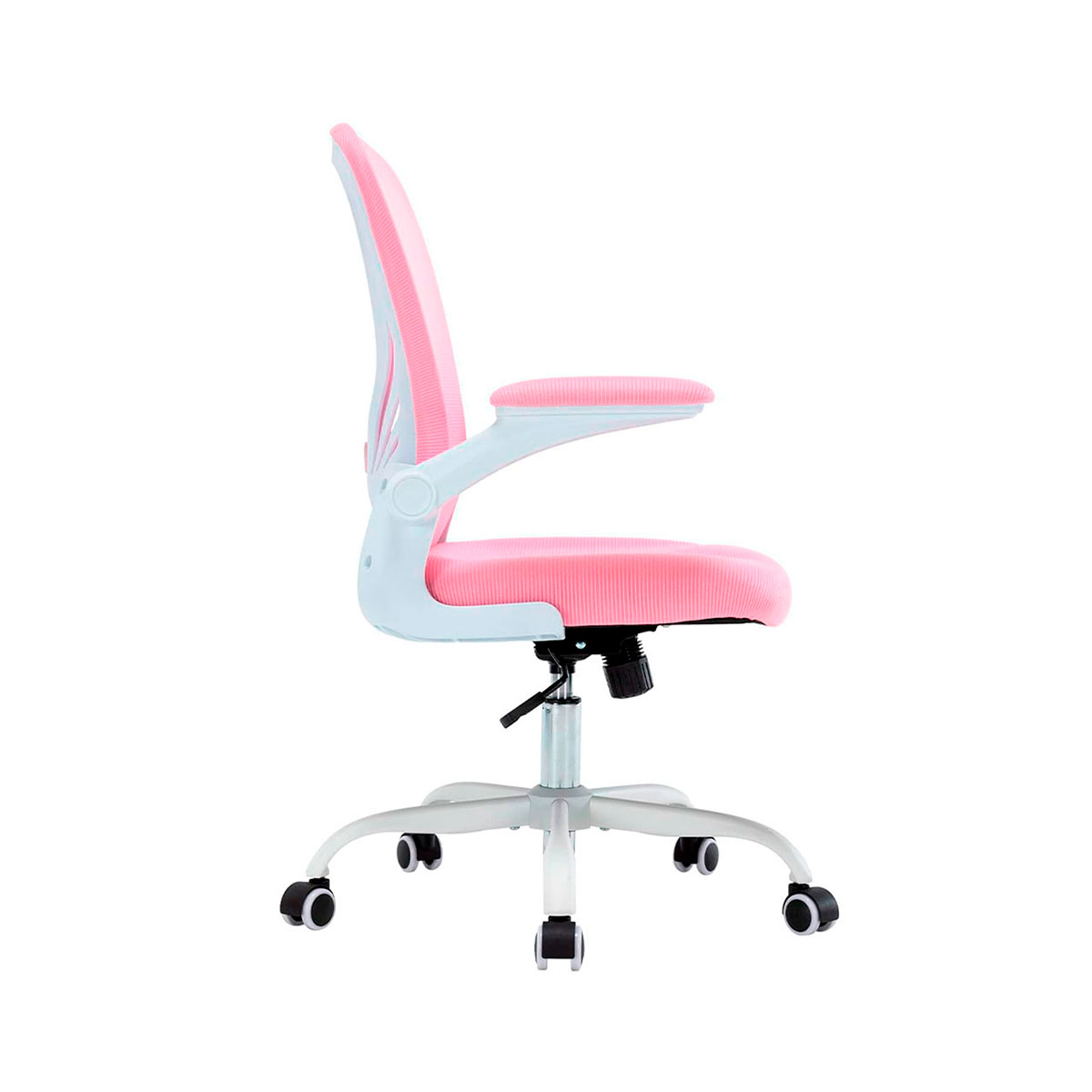 Silla de Oficina Ergonómica con Altura Ajustable, Respaldo Alto con Soporte Lumbar, Rosa, Bluelander