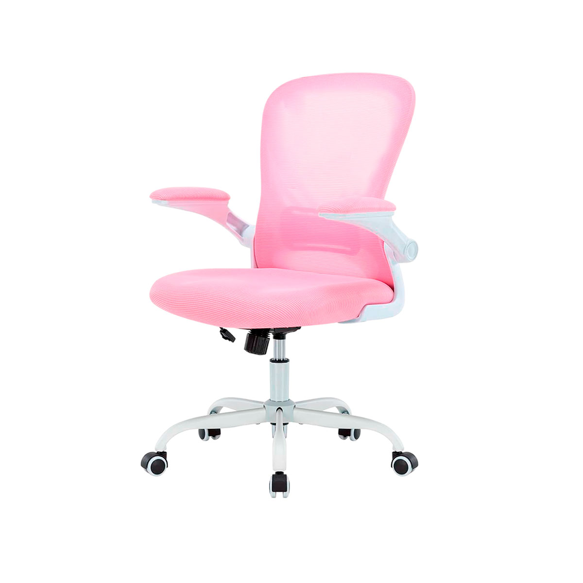 Silla de Oficina Ergonómica con Altura Ajustable, Respaldo Alto con Soporte Lumbar, Rosa, Bluelander