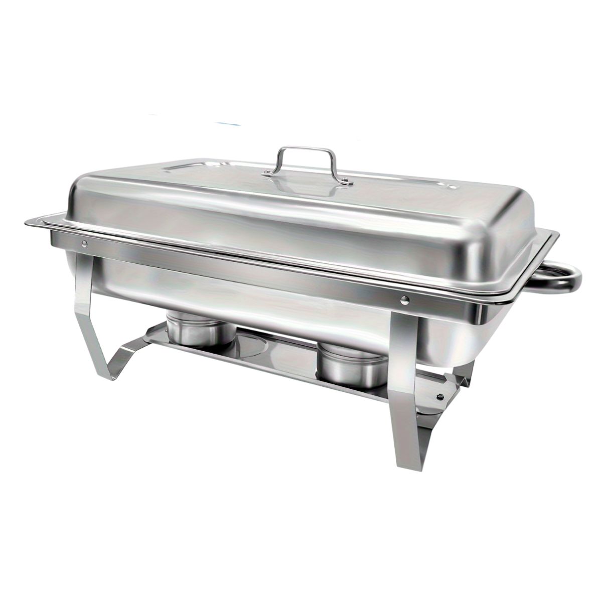 Buffetera de 2 Compartimentos con  2 Charolas y Quemadores de Acero Inoxidable, Bluelander 
