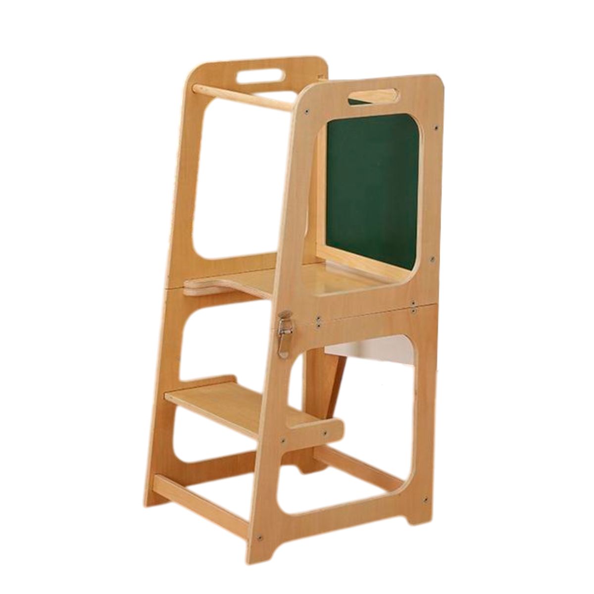 Torre de Aprendizaje Montessori 3 en 1, Taburete Auxiliar, Bluelander 