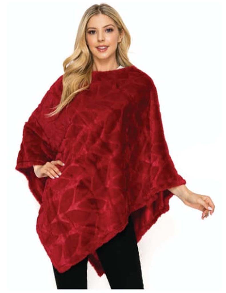 PAQUETE 6 PIEZAS PONCHO DE PELUCHE ESTAMPADO DE HOJAS 