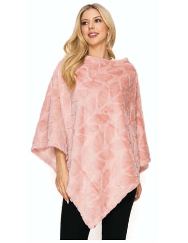 PAQUETE 6 PIEZAS PONCHO DE PELUCHE ESTAMPADO DE HOJAS 