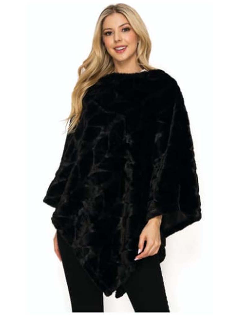 PAQUETE 6 PIEZAS PONCHO DE PELUCHE ESTAMPADO DE HOJAS 