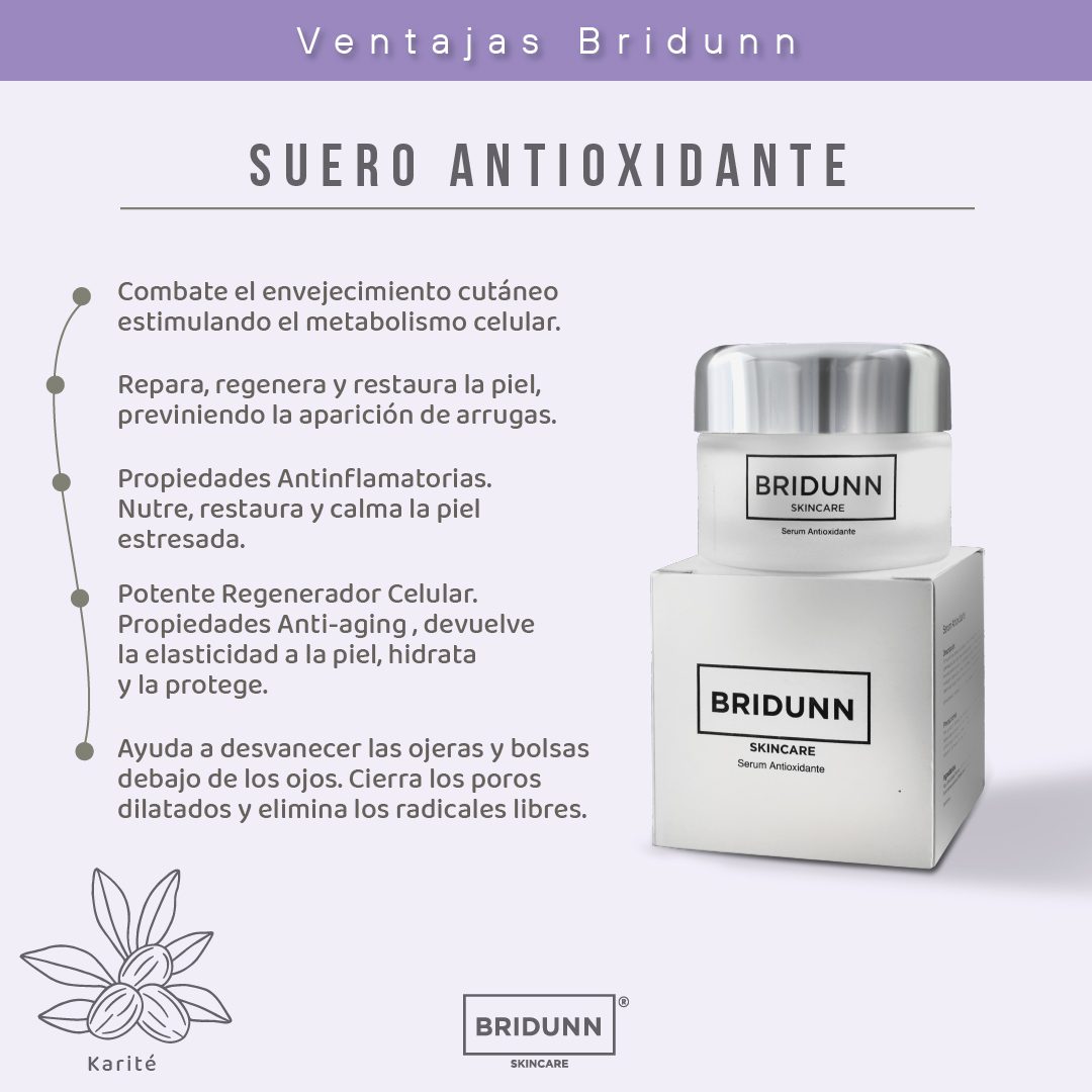  Kit Despigmentante + Antioxidante BRIDUNN SKINCARE Crema con Flor de Margarita + Suero Vitamina E | Natural y Efectivo