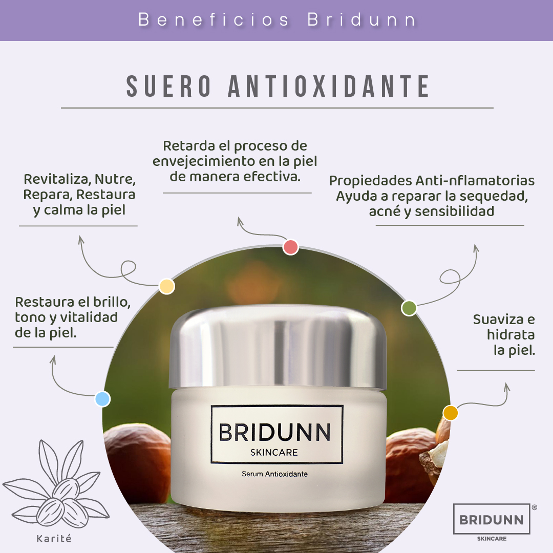  Kit Despigmentante + Antioxidante BRIDUNN SKINCARE Crema con Flor de Margarita + Suero Vitamina E | Natural y Efectivo