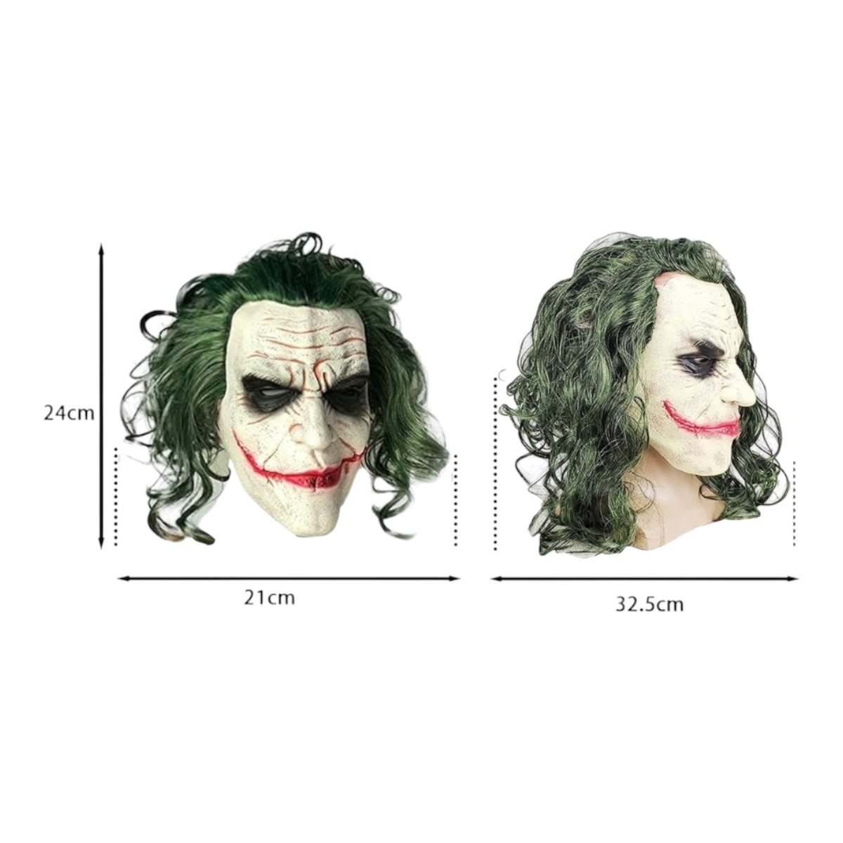 Mascara Latex Joker Cosplay