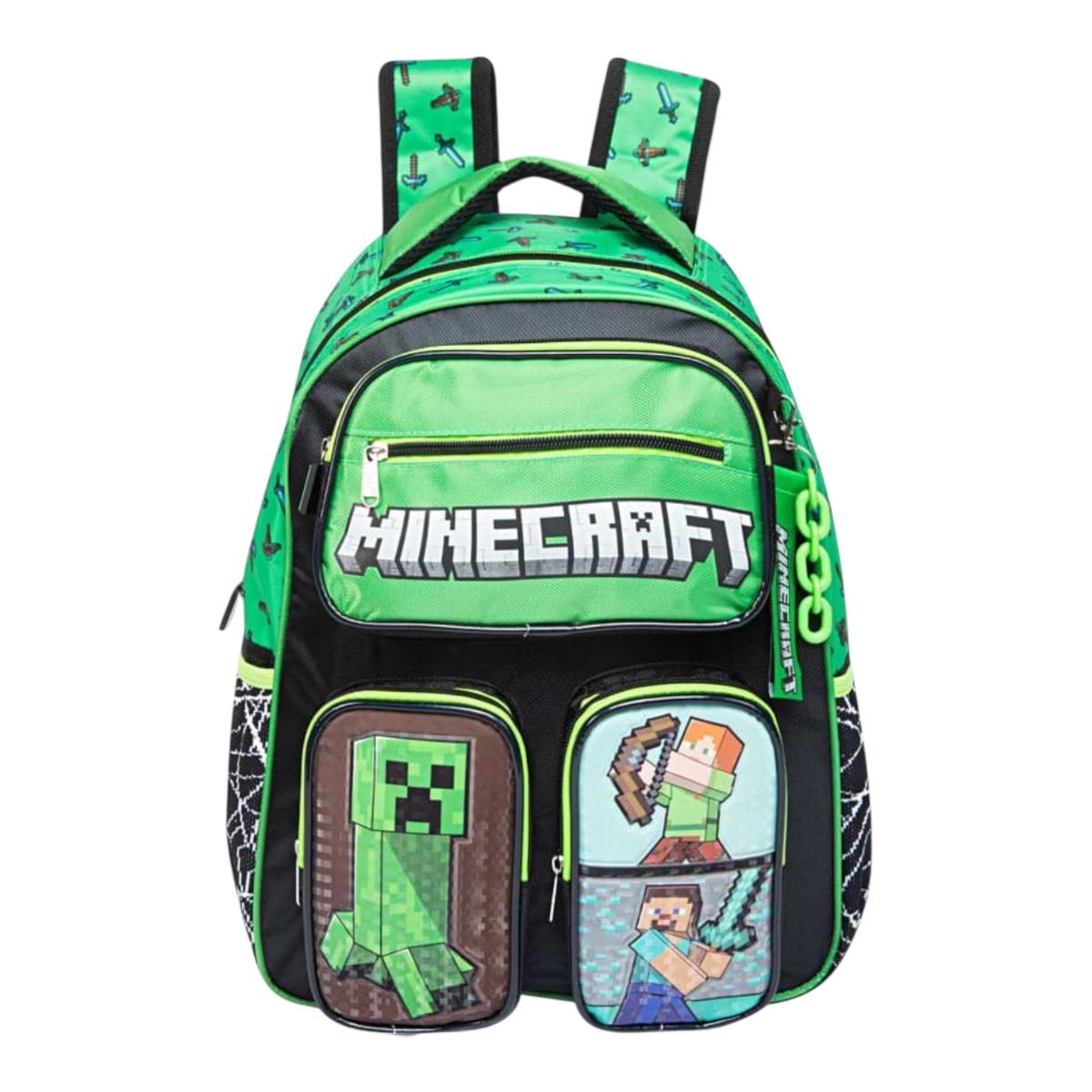 Mochila Escolar Backpack Ruz Minecraft Original 29x40x15 Cm