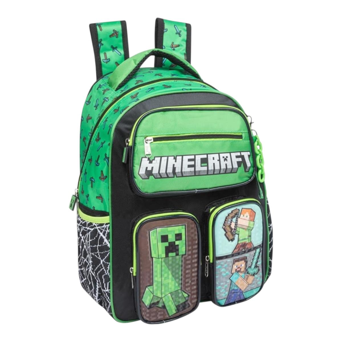 Mochila Escolar Backpack Ruz Minecraft Original 29x40x15 Cm