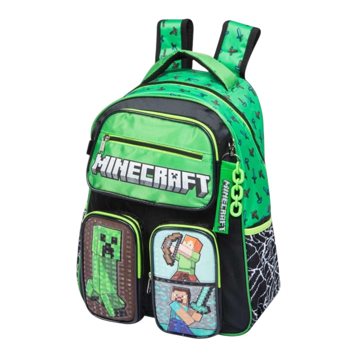 Mochila Escolar Backpack Ruz Minecraft Original 29x40x15 Cm