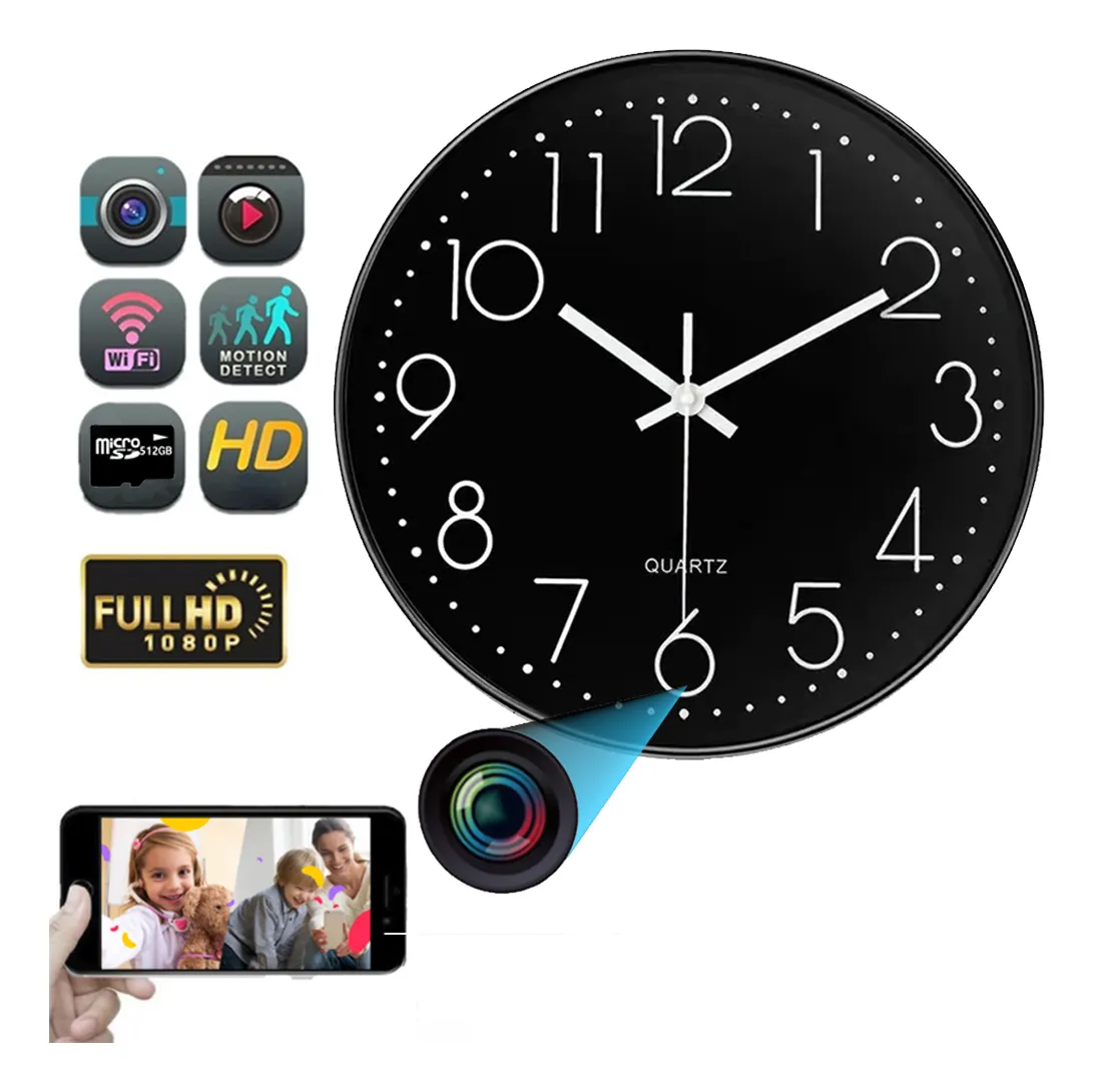 Reloj Espía con Cámara Oculta HD 4k con Control Remoto por APP (Wifi) con Ranura para Micro SD