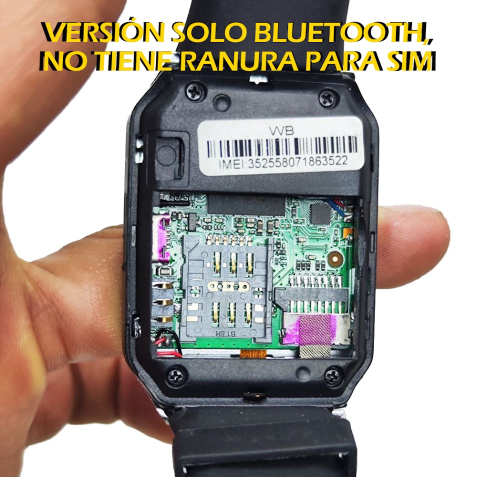 Smartwatch Dz09 Con Bluetooth, Cámara, Cronometro, Llamadas - Reloj Inteligente Negro