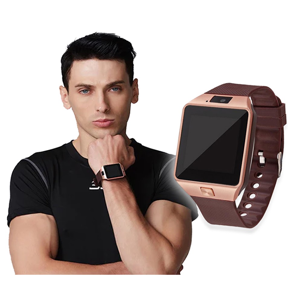 Smartwatch Dz09 Con Bluetooth, Cámara, Cronometro, Llamadas - Reloj Inteligente Dorado.
