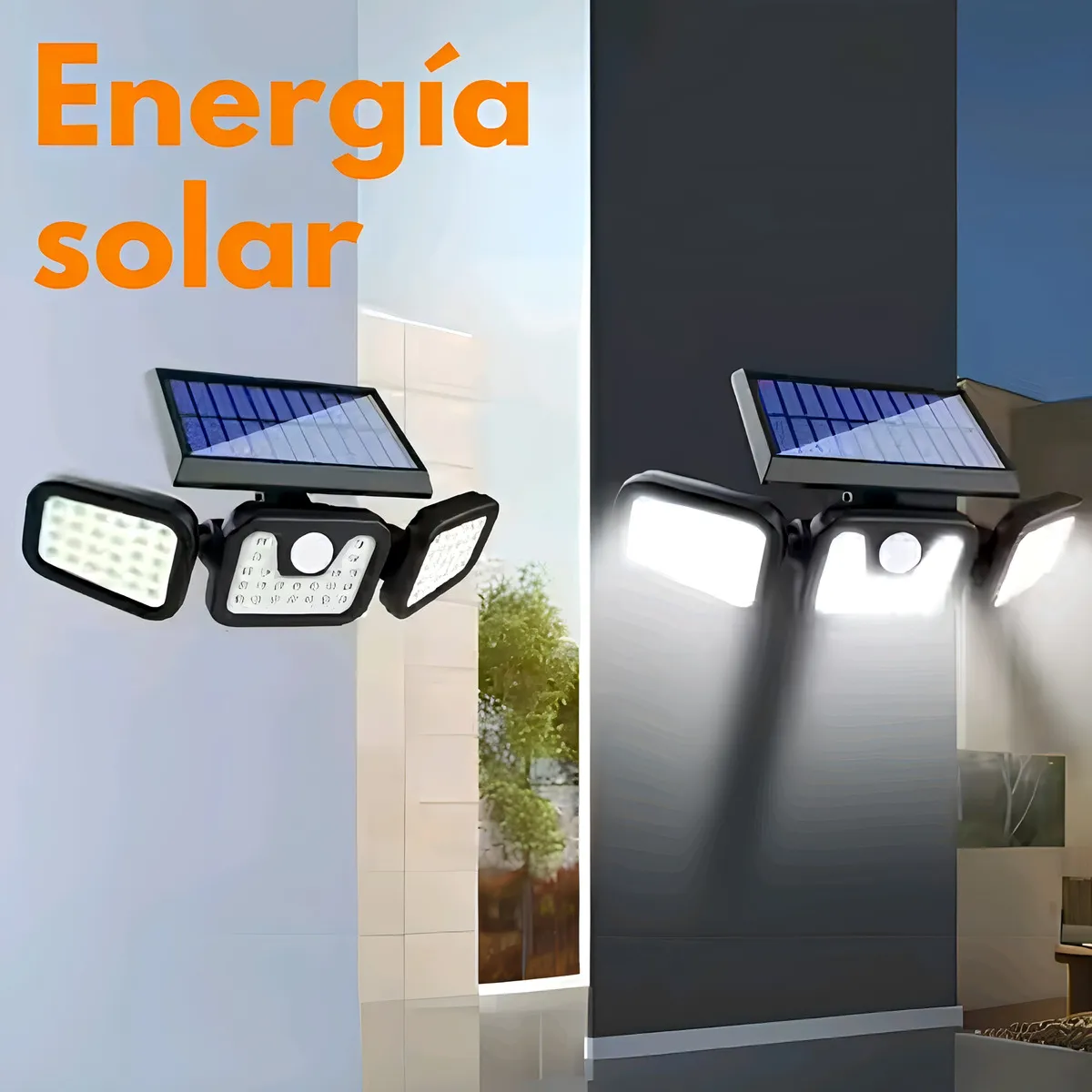 Lámpara Solar para jardín y exterior ideal para alumbrado público, patio, postes y luminarias urbanas