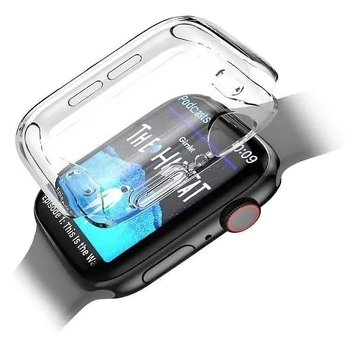 Case Transparente Compatible con Apple Watch 38mm de Alta Resistencia y Sensibilidad Táctil