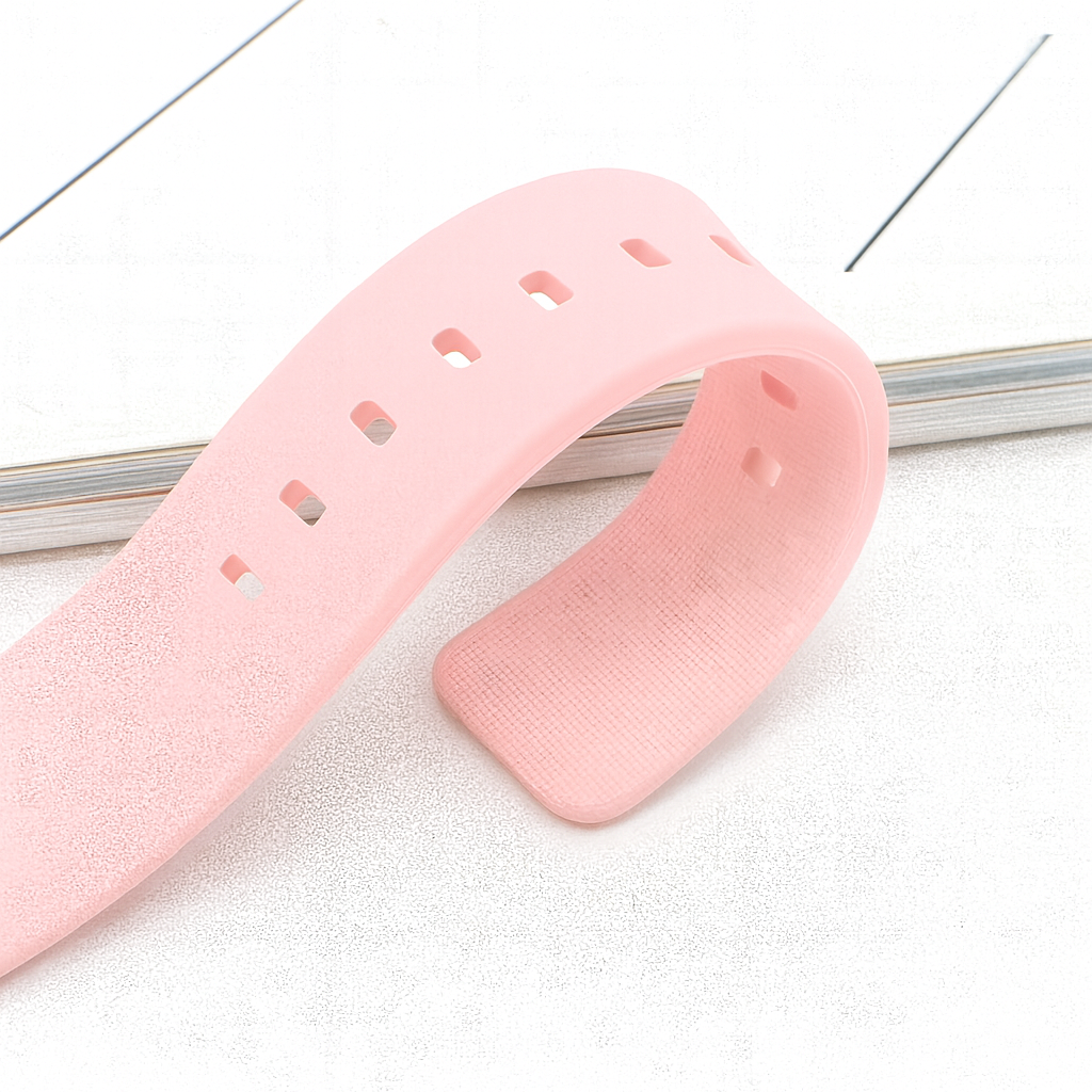 Correa Extensible Universal De Silicón 20mm para Smartwatch Color Rosa