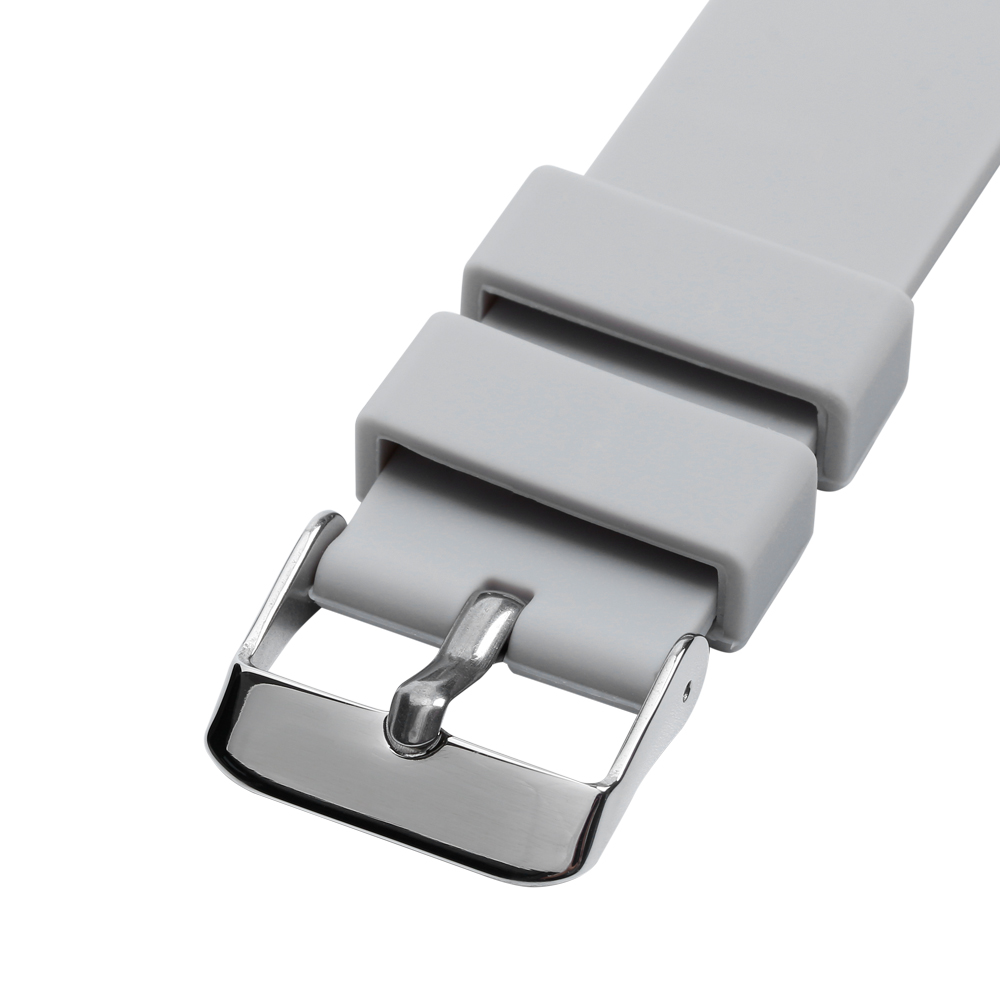 Correa Extensible Universal De Silicón 20mm para Smartwatch Color Gris