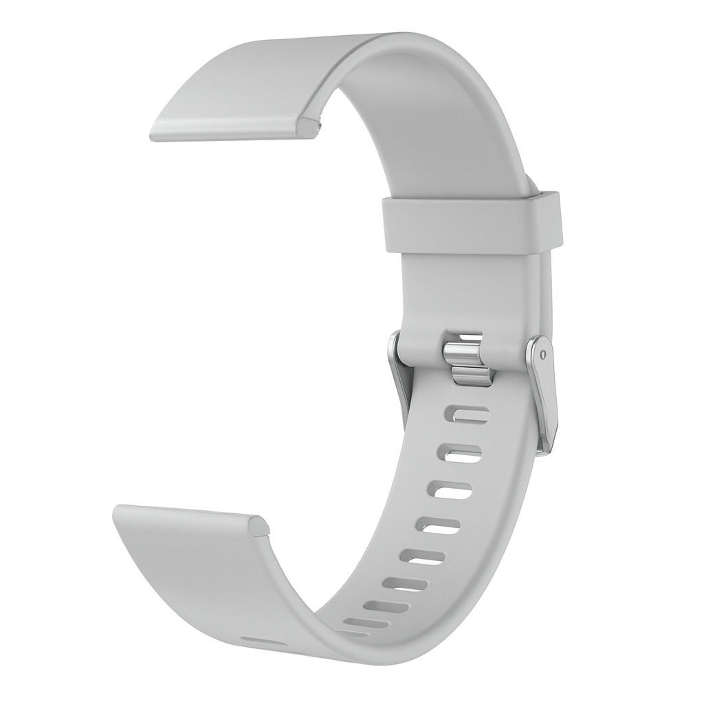 Correa Extensible Universal De Silicón 20mm para Smartwatch Color Gris