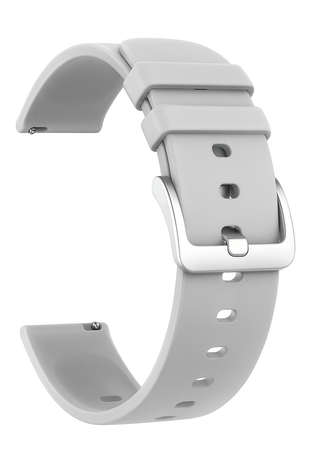 Correa Extensible Universal De Silicón 20mm para Smartwatch Color Gris