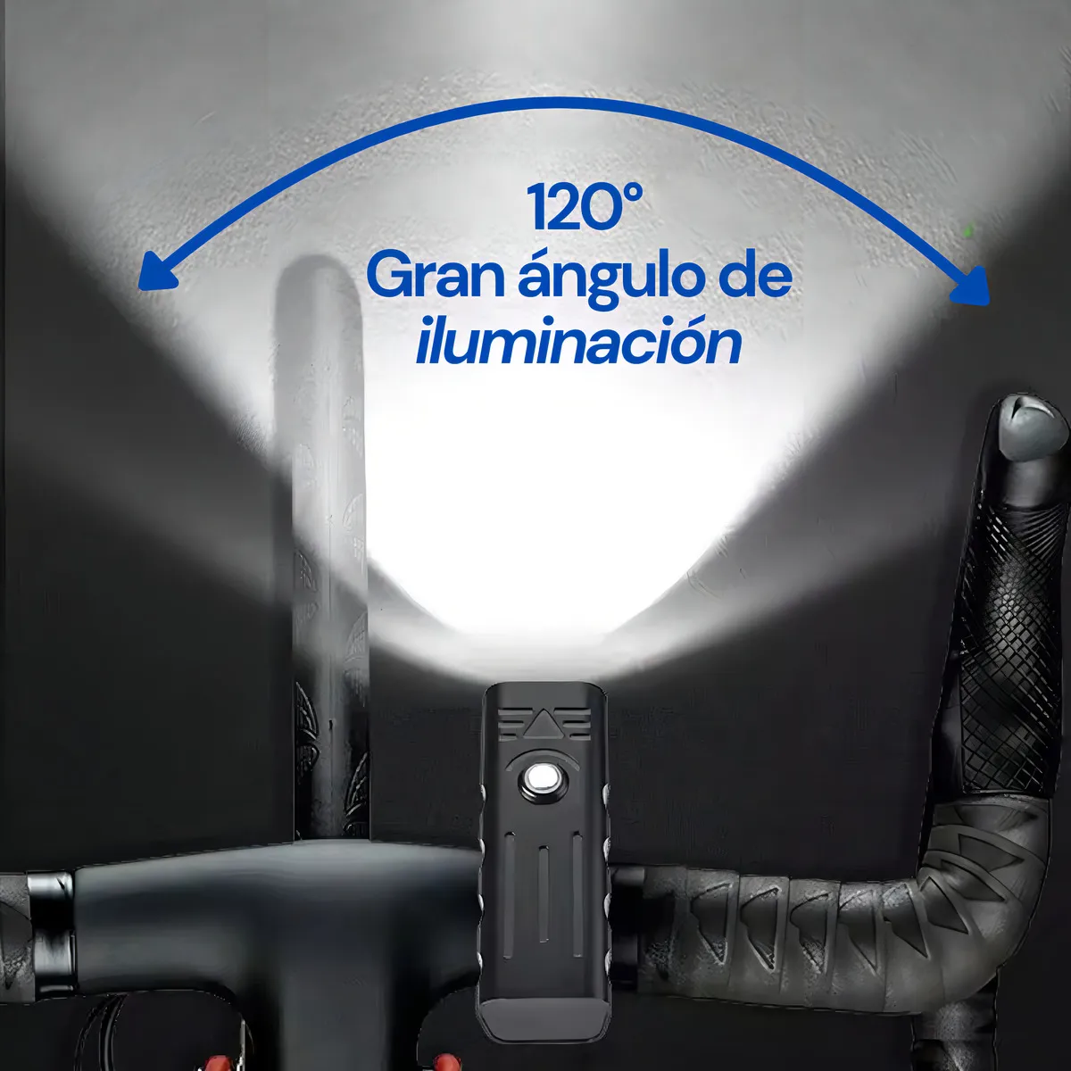 Lámpara LED Bicicleta USB Recargable con Luz Delantera y Trasera – Incluye Patito Decorativo con Casco