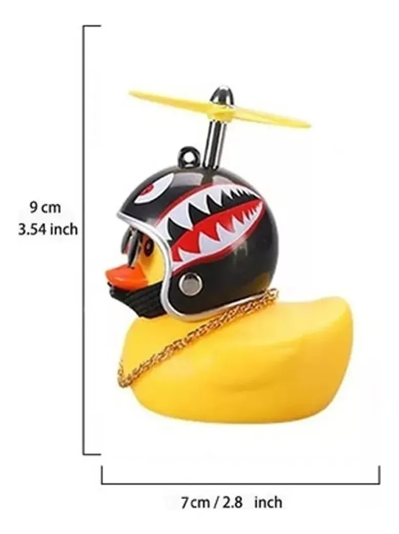 Lámpara LED Bicicleta USB Recargable con Luz Delantera y Trasera – Incluye Patito Decorativo con Casco