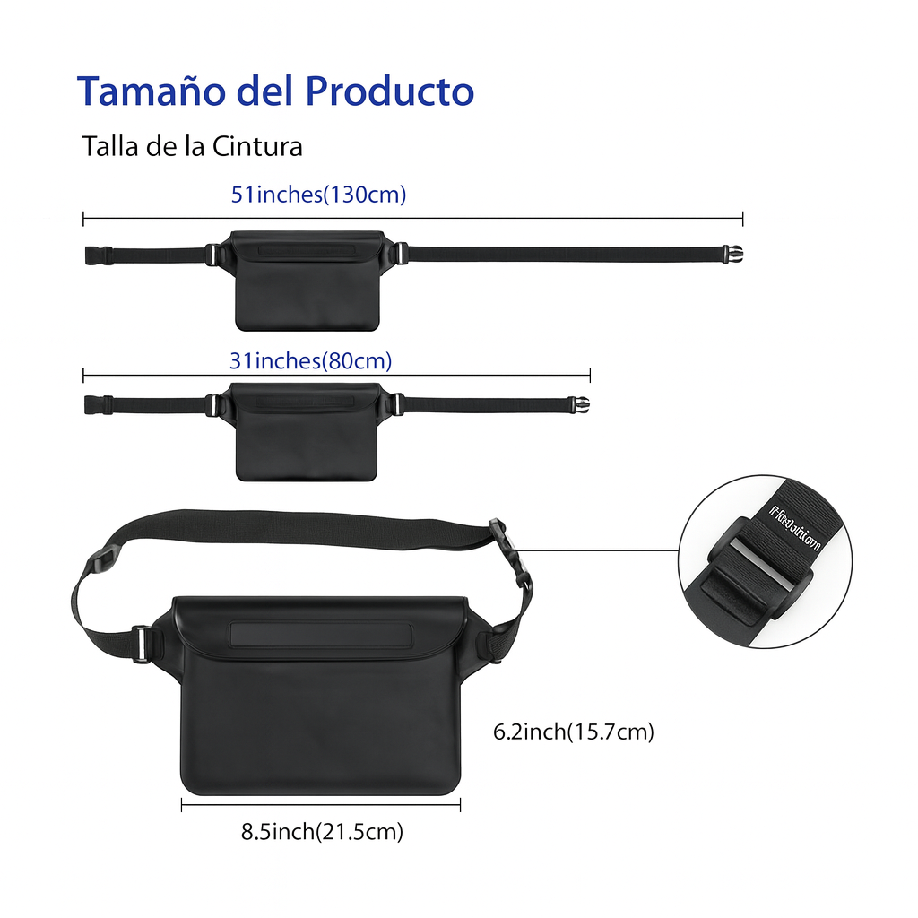 Bolsa impermeable para celular universal kit 4 piezas más protección contra agua ideal para playa y piscina