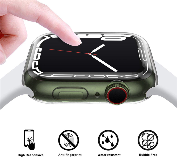 Case Transparente Compatible con Apple Watch 38mm de Alta Resistencia y Sensibilidad Táctil