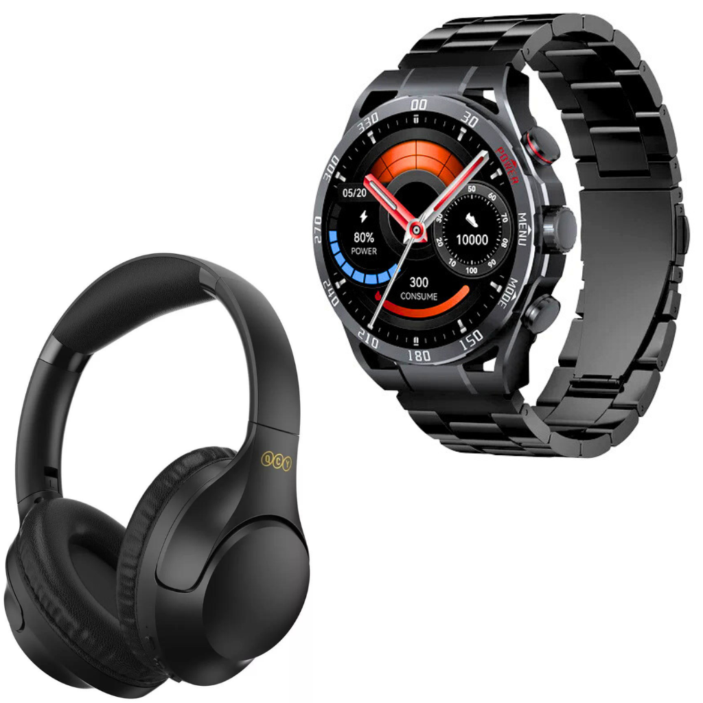 Smartwatch Filwans GTR Negro + Audífonos QCY H2 Pro Negro