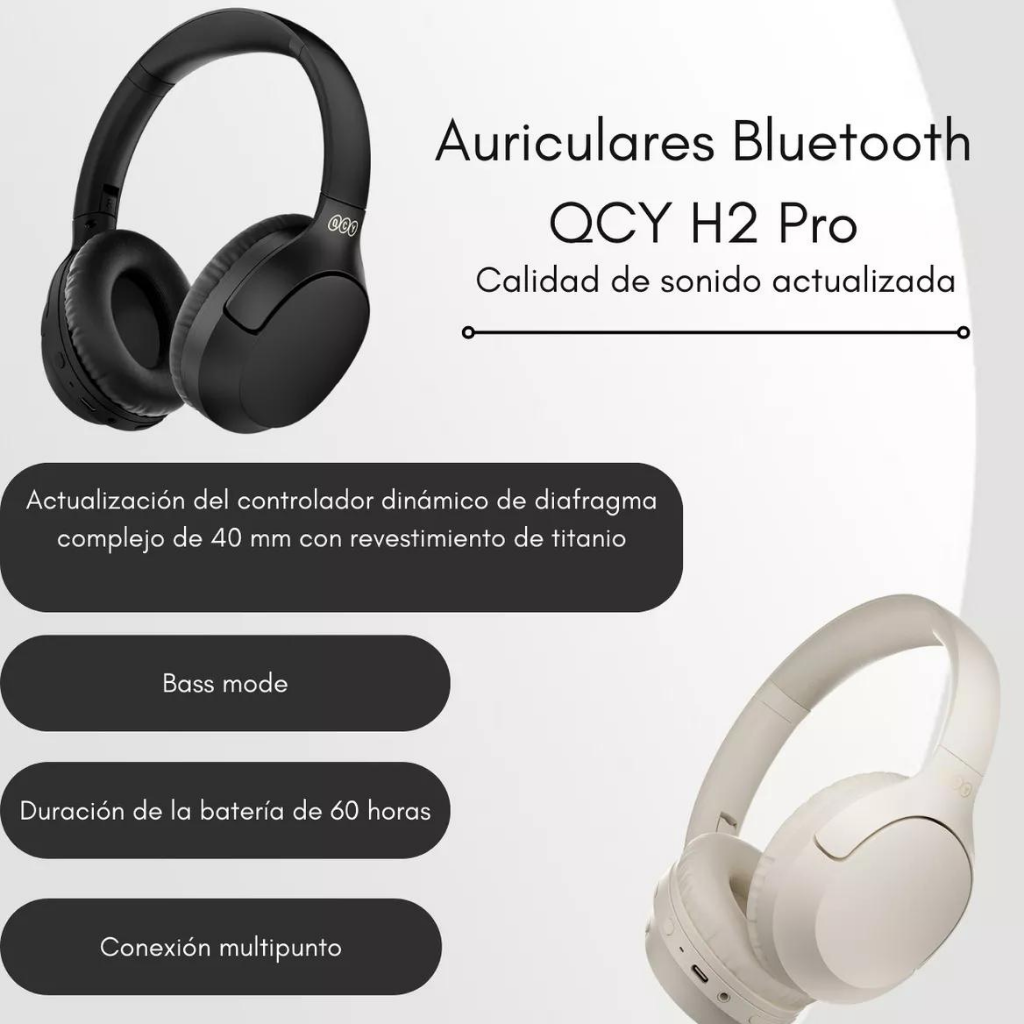 Smartwatch Filwans GTR Negro + Audífonos QCY H2 Pro Negro