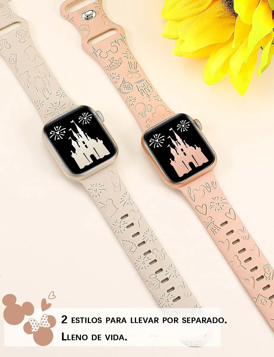 Correa Para Apple Watch Silicon Castillo Serie 8/7/6/5/4/3/2