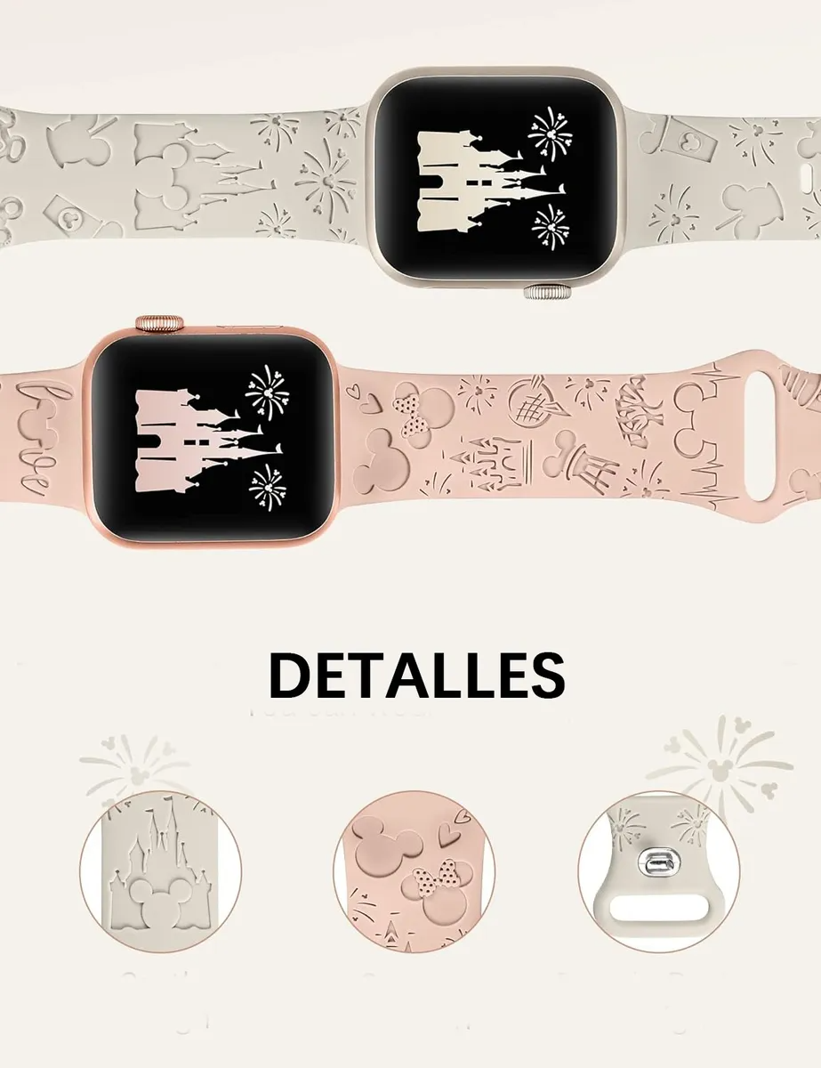 Correa Para Apple Watch Silicon Castillo Serie 8/7/6/5/4/3/2