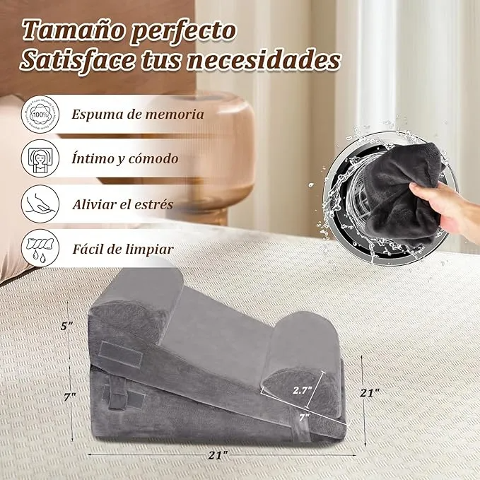 Juego De Almohadas Ajustables De Cuña Almohada Para Reflujo