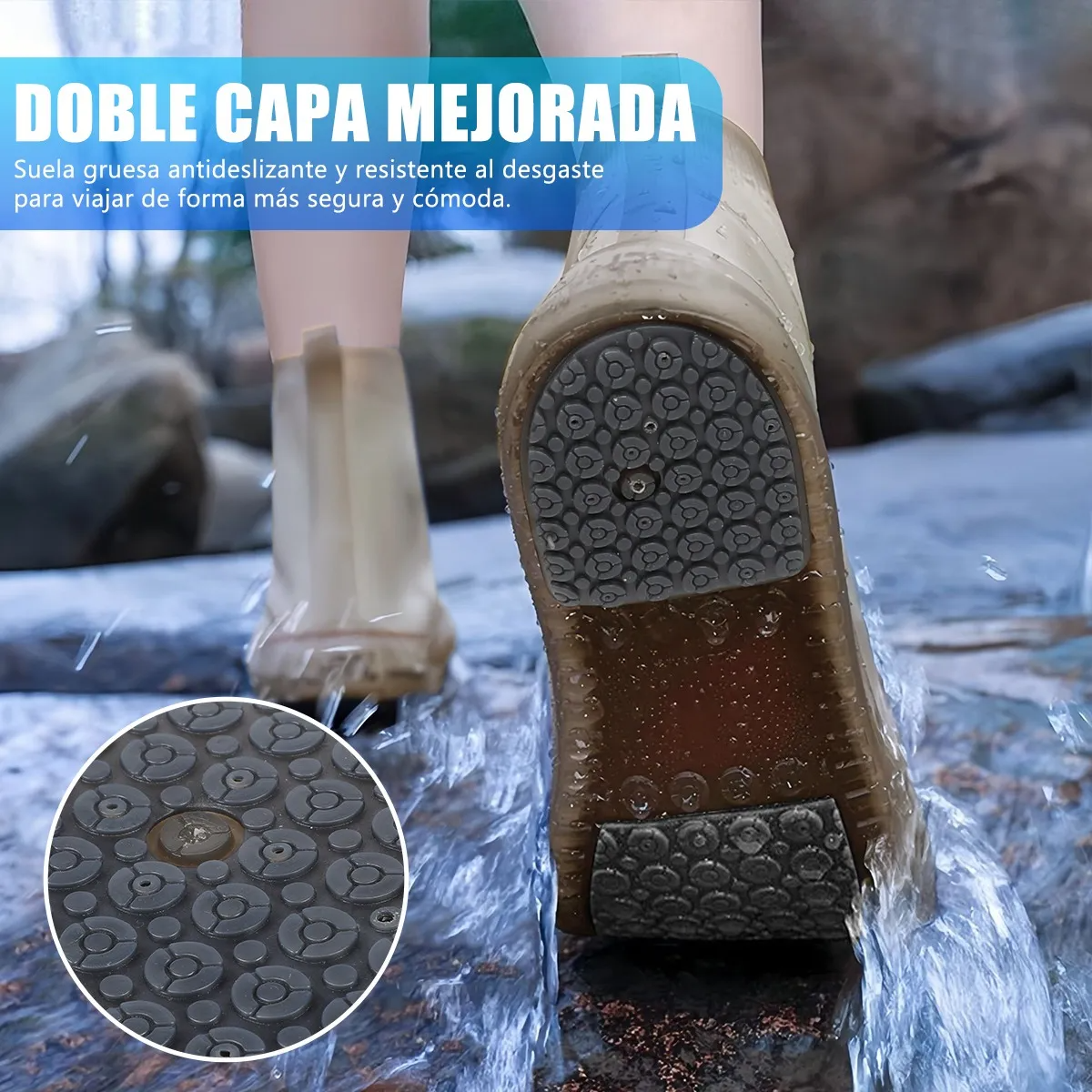 Cubre Zapatos Impermeable Protector De Zapatos Para Lluvia