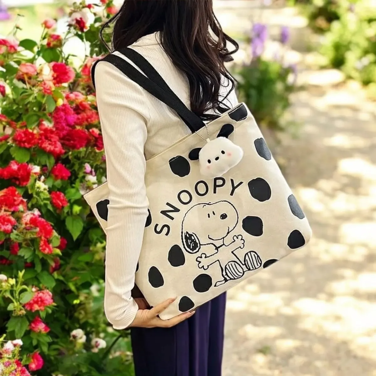 Bolso Snoopy Dibujos Animados Tote Bag De Hombro Aesthetic