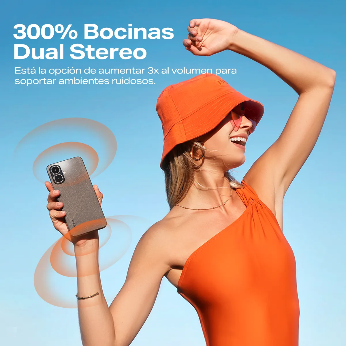 Celular Infinix Smart 10 dual SIM 128GB 120Hz bluetooth altavoces dobles IP64